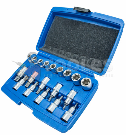 Klucze nasadowe TORX BITY 1/2 E-TORX 19el SILVER