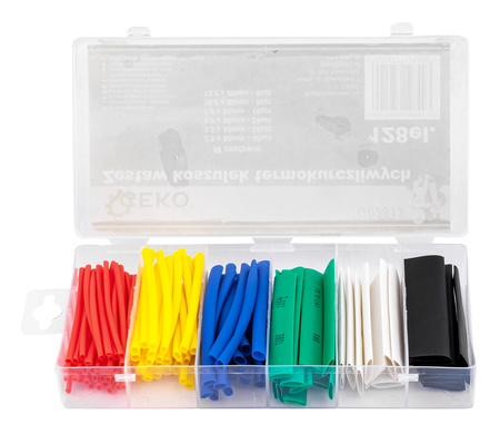 Zestaw koszulek rurki termokurczliwe 128 szt GEKO