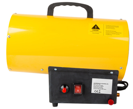 Nagrzewnica dmuchawa gazowa piecyk 20kW wąż + reduktor SILVER