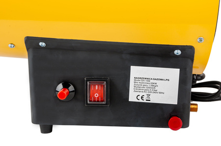 Nagrzewnica dmuchawa gazowa piecyk 20kW wąż + reduktor SILVER
