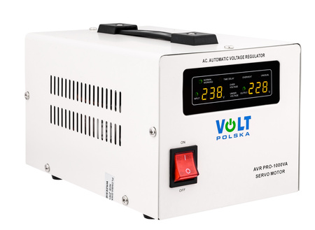 Stabilizator napięcia AVR PRO 1000 VA SERVO 3% do agregat VOLT POLSKA