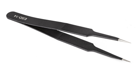 Zestaw pęset metalowych ESD 9 elem. w etui FALON-TECH