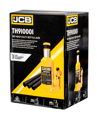 Podnośnik hydrauliczny słupkowy butelkowy maszynowy samochodowy lewarek 10T JCB