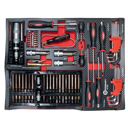 Szafka warsztatowa wózek narzędziowy z wyposażeniem klucze nasadowe 274 el. FORCEKRAFT