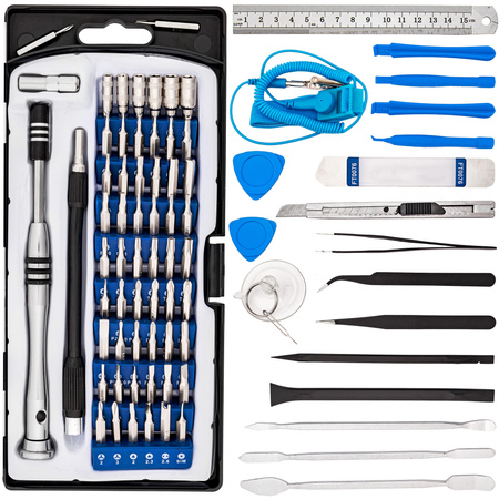 Zestaw narzędzi precyzyjnych do elektroniki 76el FALON-TECH