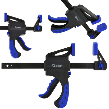 Ścisk zacisk stolarski szybkozaciskowy jednoręczny 150 mm GEKO