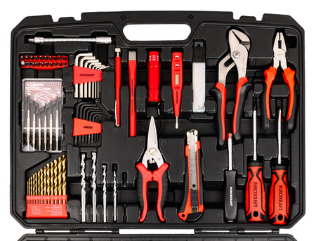 Zestaw narzędziowy kluczy nasadowych klucze płaskie torx nasadki 216el FORCEKRAFT