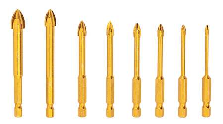 Wiertła do szkła płytek z węglika wolframu 8 szt FALONTECH