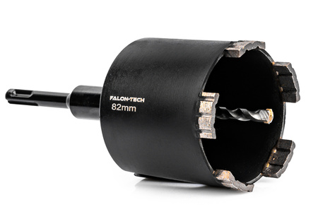 Otwornica diamentowa 82mm 5-segmentowa + adapter SDS-PLUS FALON-TECH