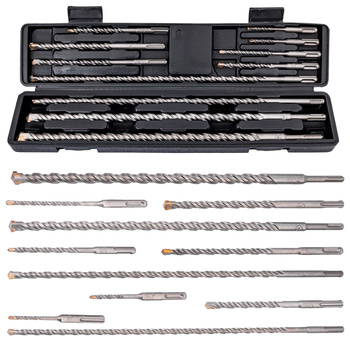 Zestaw wierteł SDS+ PLUS (wiertła) 11 sztuk SILVER