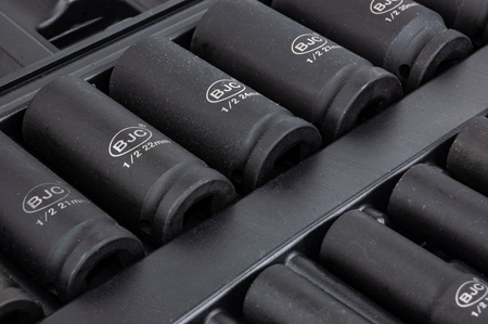 Nasadki udarowe Klucze nasadowe Zestaw 1/2" 10-32 mm 16 sztuk BJC