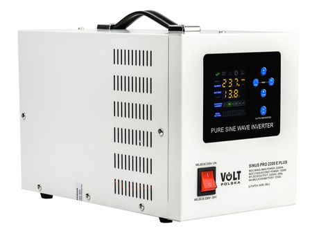 Przetwornica UPS Awaryjne Zasilanie Pieca CO SINUSPRO-2200E PLUS (12V/230V/2200W) VOLT POLSKA
