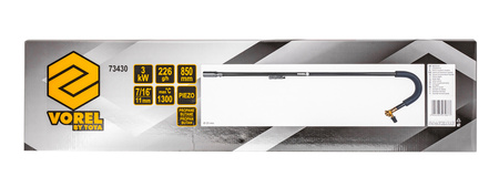 Palnik wypalarka opalarka ogrodowa do chwastów gazowy + 3x kartusz + adapter VOREL YATO