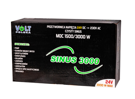 Przetwornica SINUS-1500/3000W (24V/230V) VOLT POLSKA