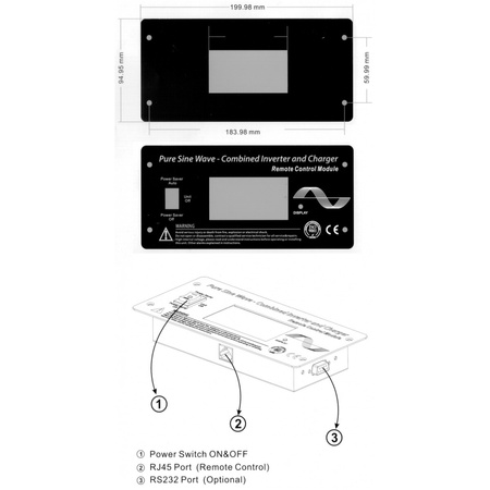 Panel LCD do przetwornicy POWER SINUS VOLT POLSKA