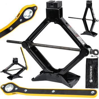 Podnośnik samochodowy lewarek trapezowy klucz do wymiany kół żaba trapez 2T FORSAGE