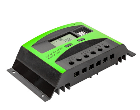 Regulator napięcia paneli ładowania solarnych PWM 12V/24V 40A LCD VOLT POLSKA