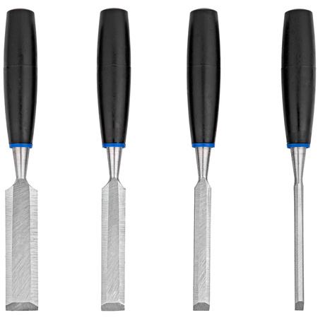 Zestaw dłut stolarskich płaskich do drewna dłuta płaskie 6-25 mm 4 szt FALON-TECH