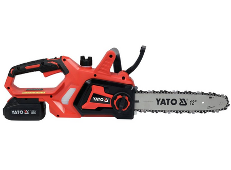 Piła akumulatorowa pilarka łańcuchowa ładowarka 12" 18v 4Ah YT-828137 YATO