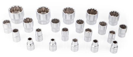Nasadki spline 12 kąt zestaw nasadek 1/2 8-36 21el FALON-TECH