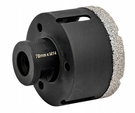 Wiertło diamentowe do gresu płytek glazury kamienia M14 otwornica 70mm FALON-TECH