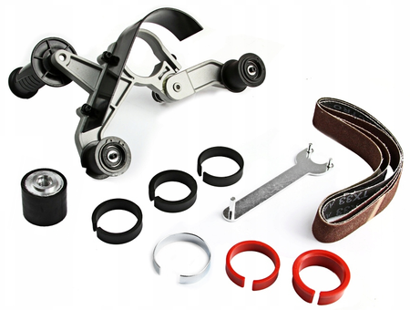 Przystawka taśmowa do szlifierki szlifowania polerowania rur pilnik spawów FALON-TECH