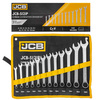 Zestaw kluczy płasko-oczkowych 8-24mm 12el. płachta JCB