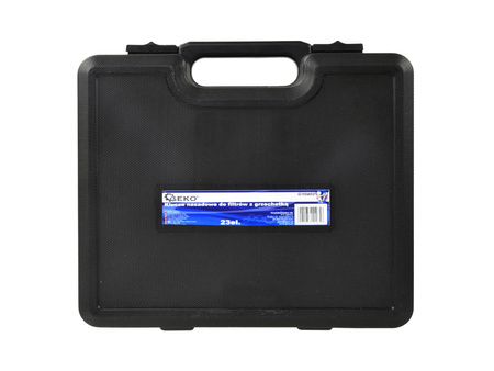 Klucze do filtrów oleju nasadowe z grzechotką 23el. GEKO