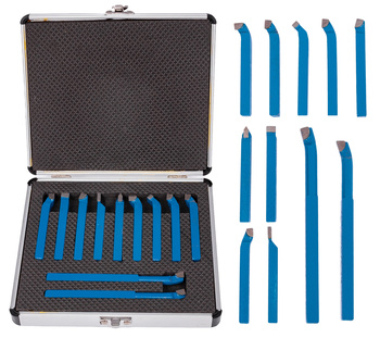 Komplet noży tokarskich frezy do tokarki toczenia zestaw 11el 10x10 FALON-TECH