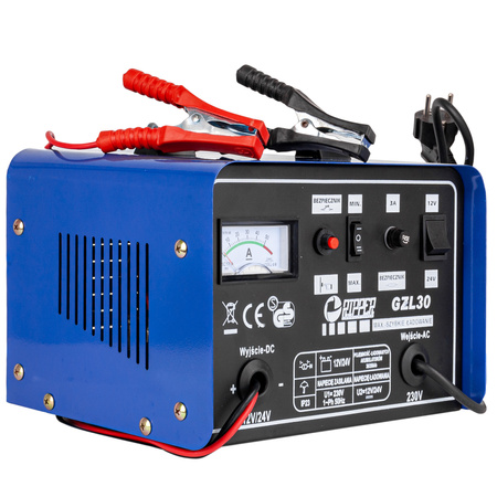 Prostownik z Funkcją Szybkiego Ładowania GZL-30 30A 12V/24V MAR-POL