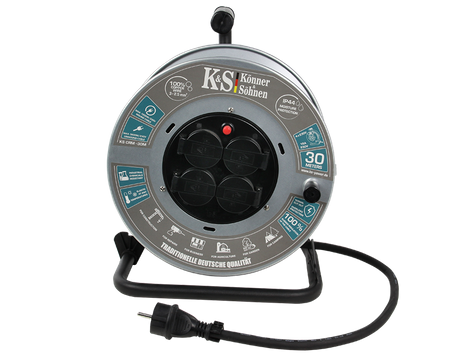 Przedłużacz bębnowy 30 m 4 gniazda KS CR-30M Könner&Söhnen KS