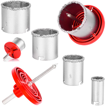 Otwornice wolframowe do glazury betonu 4 elementy GEKO