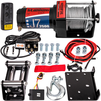 Wyciągarka elektryczna 2500 LBS J8 ślizg Titanium Winch