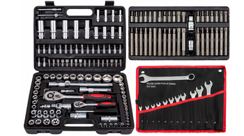 Zestaw Klucze Nasadowe 108el + Bity Torx 40el YATO + Płasko-oczkowe 12el