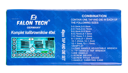Zestaw narzynki gwintowniki kalibrowniki 40 sztuk BEAST