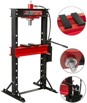 Prasa hydrauliczna warsztatowa podłogowa 2- stopniowa 30T napęd FORSAGE