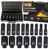 Zestaw nasadki udarowe głębokie do klucz pneumatyczne 1/2" 10-36mm 17el JCB