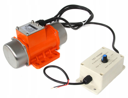 Silnik wibracyjny 100w elektryczny 12v z regulatorem do platform 5000 rpm MAR-POL