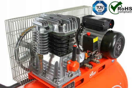 Kompresor olejowy 2-tłokowy ze zbiornikiem o pojemności 115l BJC