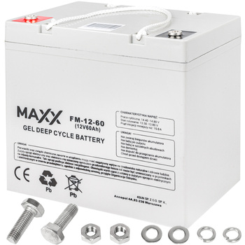 Akumulator żelowy DEEP CYCLE MAXX 60Ah 12V