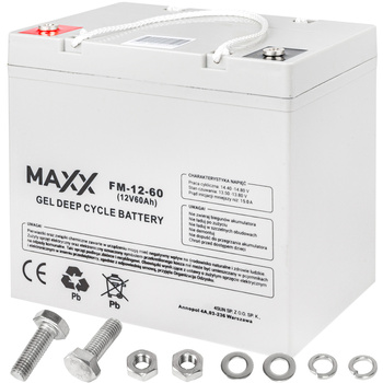 Akumulator żelowy DEEP CYCLE MAXX 60Ah 12V
