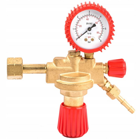 Reduktor butlowy gazowy propan butan lpg manometr zawór do butli 25 bar FALON-TECH