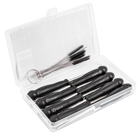 Klucze do regulacji gaźników (zestaw 8 szt. + 12 szczotek) FALON-TECH