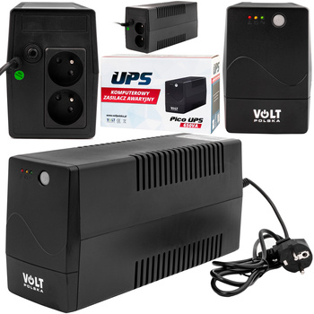 Zasilacz awaryjny UPS 650Va/360W 7Ah aku 230V PICO VOLT POLSKA