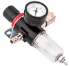 Reduktor ciśnienia filtr powietrza odwadniacz 1/4" + manometr złączki FALON-TECH