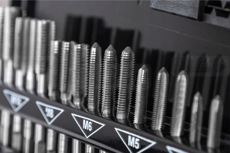 Zestaw narzynki gwintowniki kalibrowniki 32 szt M3-M12 walizka SCHEPPACH