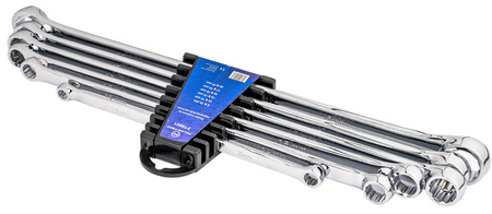 Klucze oczkowe proste długie 8-24 6el do napinaczy zestaw kluczy długich FALON-TECH