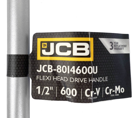 Pokrętło przegubowe obrotowe rękojeść z przegubem klucz do kół 1/2" 600mm JCB