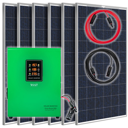 Zestaw solarny fotowoltaiczny do grzania wody (Panel solarny, Przetwornica) VOLT POLSKA