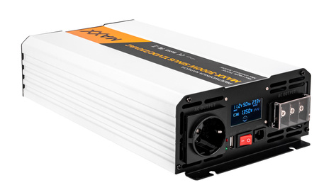 Przetwornica prądu napięcia czysty sinus 12v 230v 1500/3000w MAXX 4SUN